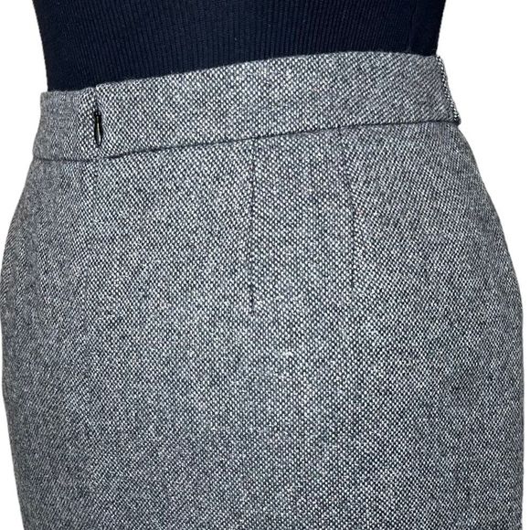 Ann Taylor Loft Tweed Wool Blend Mini Pencil Skirt Gray 10P - Picture 5 of 8